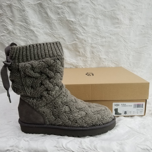 UGG Shoes - NWT Isla knit sweater boot charcoal